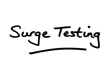 Dalgalanma Testi, beyaz arkaplanda el yazısı.