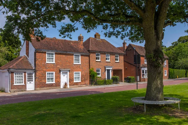 Essex July 20Th 2021 View Pretty Townhouses Beautiful Village Stock — Stock Photo, Image