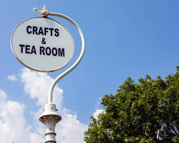 Crafts Tea Room Schild Dorf Battlesbridge Essex Großbritannien — Stockfoto