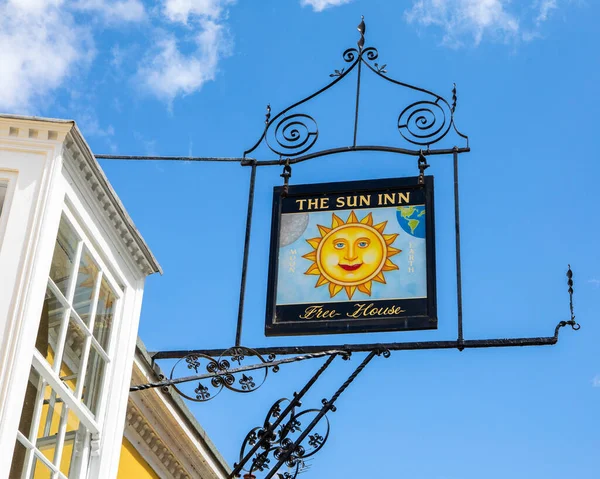 Essex Juli 2021 Uitzicht Het Traditionele Bord Van Sun Inn — Stockfoto