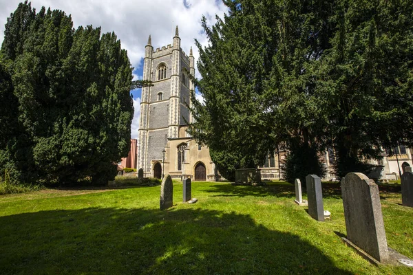 Uitzicht Toren Van Dedham Parish Church Ook Bekend Als Marys — Stockfoto