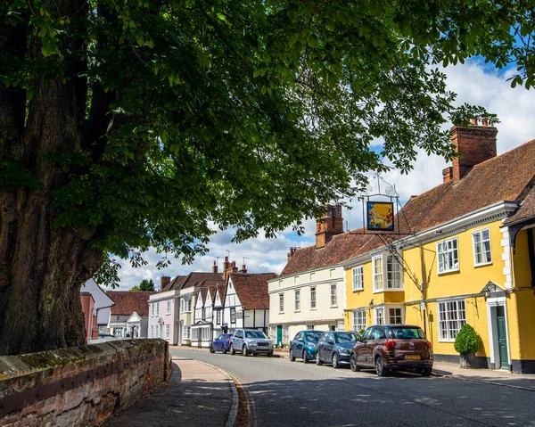 2021年7月29日 イギリス エセックスのデダムの美しい村のハイストリートの景色 — ストック写真