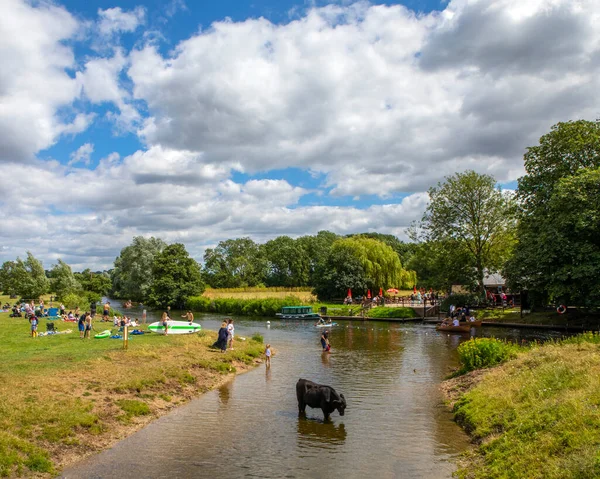 Essex July 29Th 2021 View River Stour Beautiful Village Dedham — Stock Photo, Image