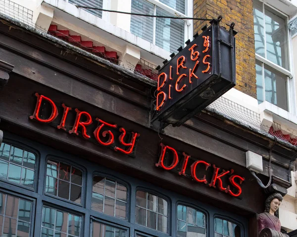 London June 22Nd 2021 Close Exterior Historic Dirty Dicks Public — Stockfoto