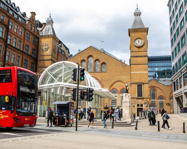 London June 22Nd 2021 Exterior Liverpool Street Station City London — Stock Photo, Image