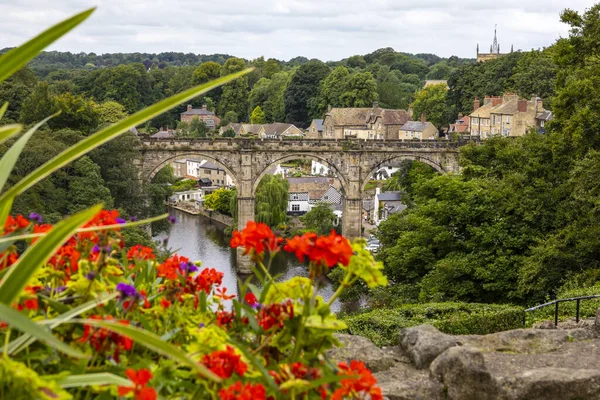 Μια Όμορφη Θέα Του Knaresborough Viaduct Στην Πόλη Knaresborough Στο — Φωτογραφία Αρχείου