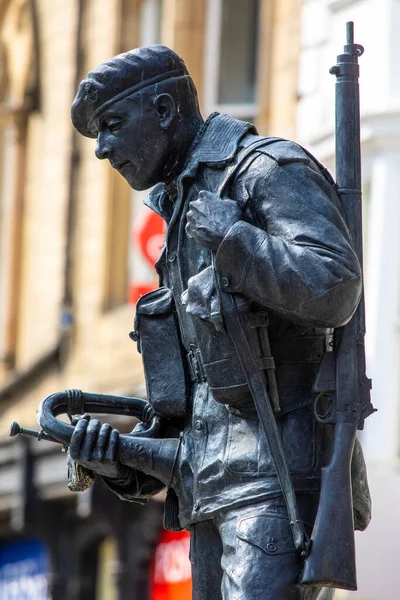 Durham Storbritannien Augusti 2021 Durham Light Infantry Monument Tillägnad Den — Stockfoto