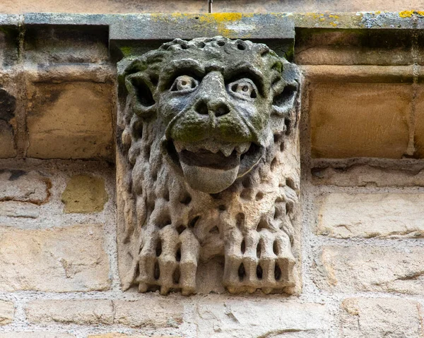 Primer Plano Una Gárgola Exterior Iglesia San Nicolás Ciudad Durham — Foto de Stock