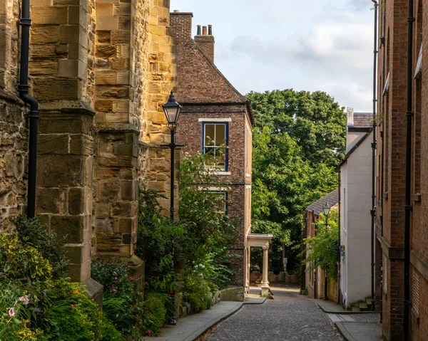 Uma Bela Rua Área Catedral Cidade Durham Reino Unido — Fotografia de Stock