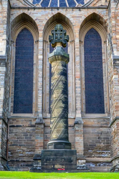 Durham Royaume Uni Août 2021 Mémorial Première Guerre Mondiale Cathédrale — Photo