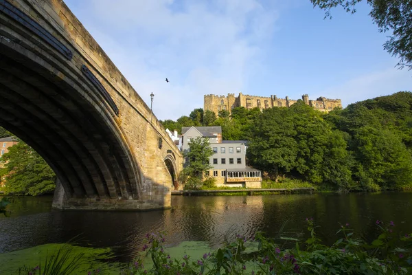 Durham Regno Unito Agosto 2021 Veduta Del Magnifico Castello Durham — Foto Stock