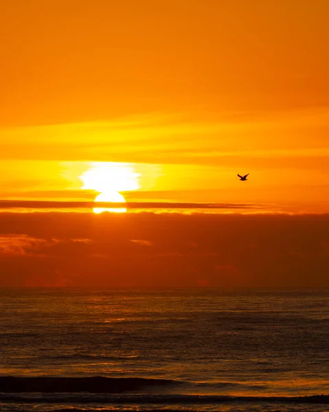 Beautiful Sunrise Viewed Whitley Bay Northumberland Coast — Stock Photo, Image