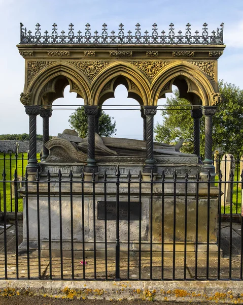 Tomb Grace Darling Churchyard Aidans Church Bamburgh Northumberland She Daughter — Stock Photo, Image