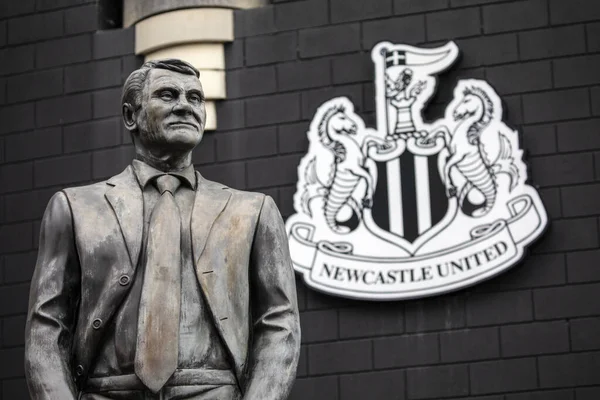 Newcastle Tyne August 29Th 2021 Sir Bobby Robson Statue Newcastle — Stock Photo, Image