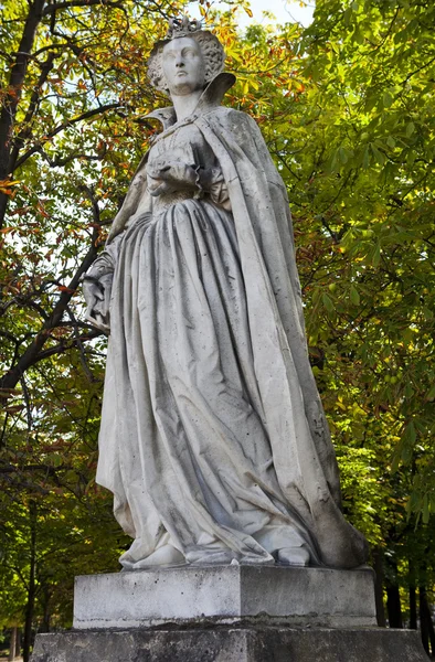 Marie stuart staty i jardin du luxembourg i paris — Stock fotografie