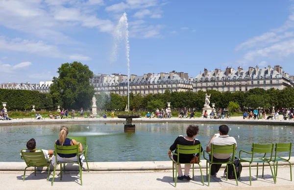 Jardin des Tuileries Párizsban — Stock Fotó