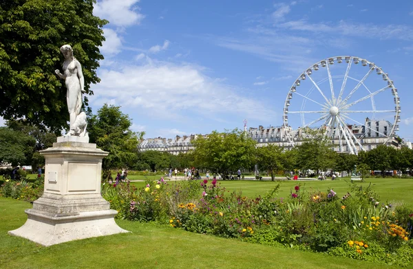 Jardin des Tuileries Párizsban — Stock Fotó