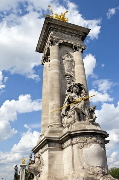 Pont alexandre iii i paris — Stockfoto