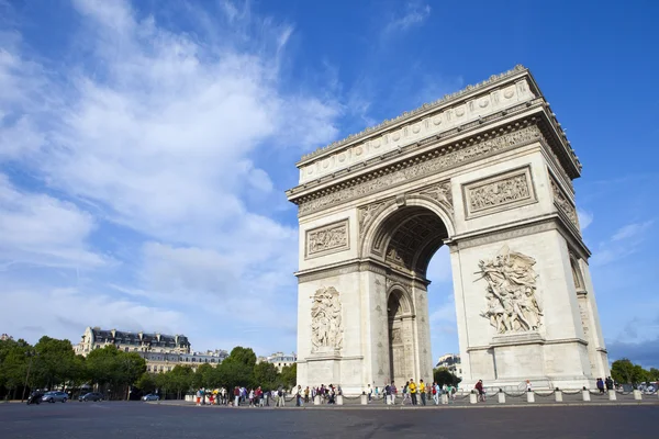 Arco di Trionfo a Parigi — Foto Stock