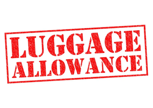 LUGGAGE ALLOWANCE — Stock Photo, Image
