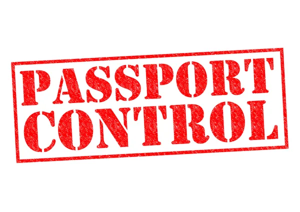 Controlo de passaportes — Fotografia de Stock