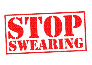 STOP SWEARING clipart
