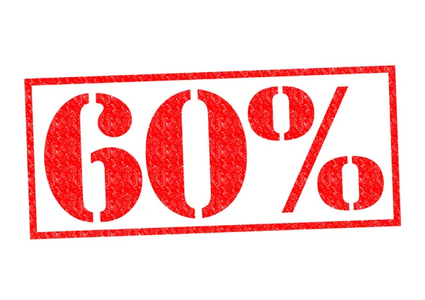 60 Percent Rubber Stamp — Stock Photo, Image