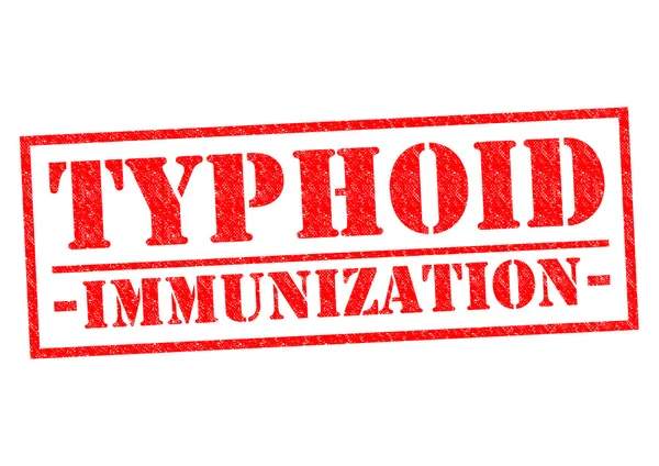 TYPHOID IMMUNIZATION การกําหนดค่า — ภาพถ่ายสต็อก