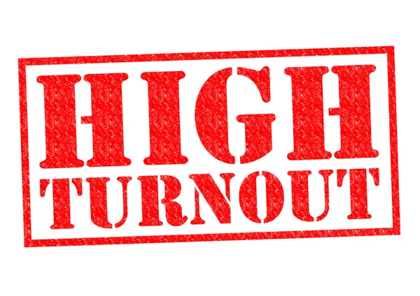 HIGH TURNOUT — Stock Photo, Image