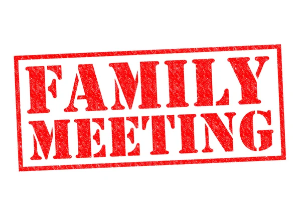 FAMILY MEETING — Stock Photo, Image