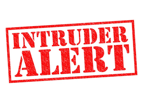 INTRUDER ALERT — Stock Photo, Image