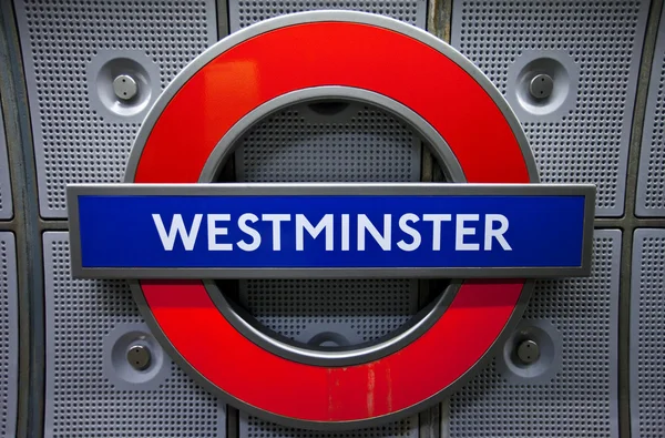 Westminster metro istasyonu — Stok fotoğraf