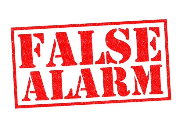 Alarme falso — Fotografia de Stock