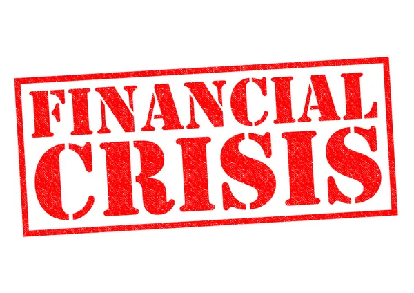 Фінансова криза — стокове фото