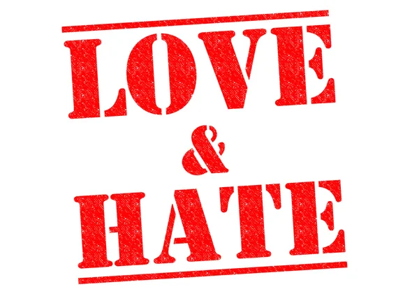 LOVE & HATE — Stock Photo, Image