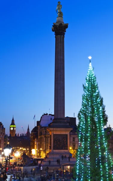 Trafalgar Square at Christmas — Stock Photo, Image