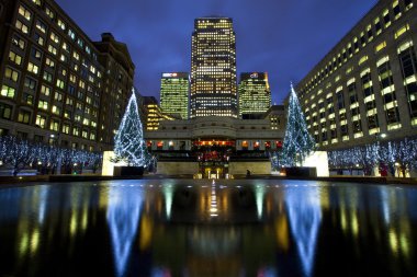 Noel'de Londra'da Docklands