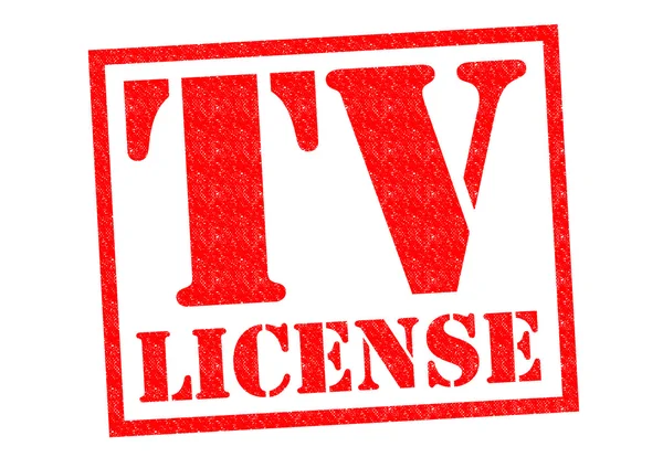电视许可证 — 图库照片
