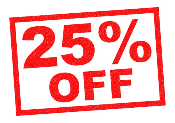 25 Percent  OFF — Stock Photo, Image