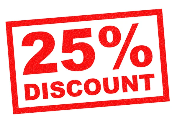 25 Percent DISCOUNT — Stock Photo, Image