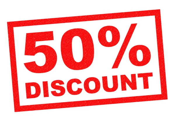 50 Percent DISCOUNT — Stock Photo, Image