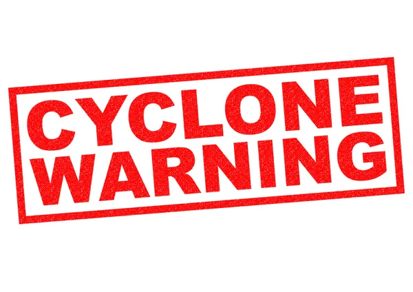 CYCLONE WARNING — Stock Photo, Image