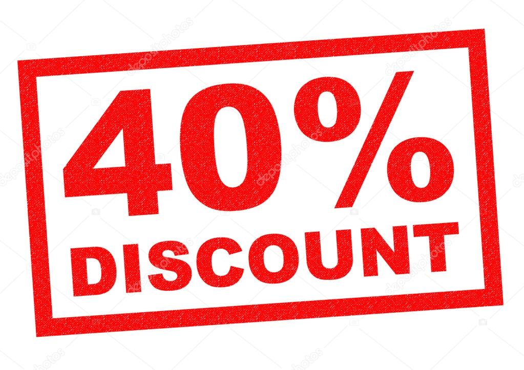 40 Percent DISCOUNT