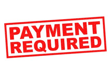 PAYMENT REQUIRED clipart