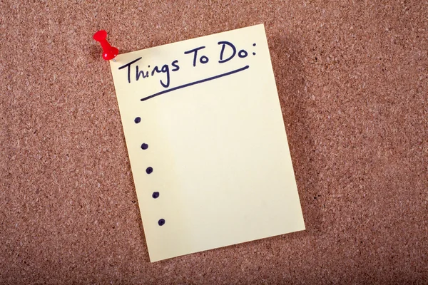 Things to Do List — Stock Photo, Image