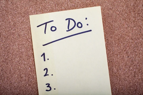 To Do List — Stock Photo, Image