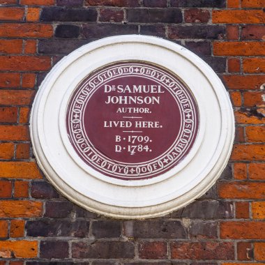 Dr Samuel Johnson Plaque in London
