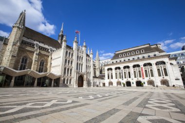 Guildhall and the Guildhall Art Gallery in London
