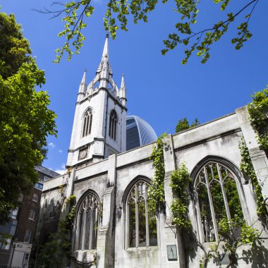 The Remains of St. Dunstan-in-the-East Church in London