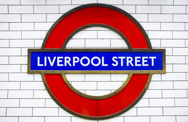 Tunnelbanestationen Liverpool Street — Stockfoto